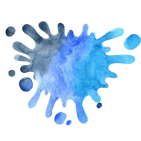 Blue Ocean Color Water Drop Watercolor Banner Illustration Decoration Ocean — Stock Fotó
