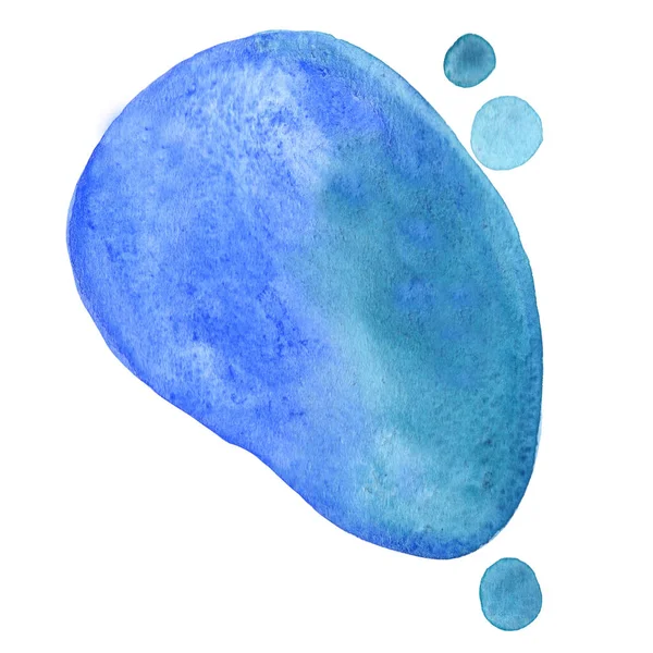 Blue Color Water Splash Watercolor Banner Illustration Decoration Ocean Fresh — Stock Photo, Image