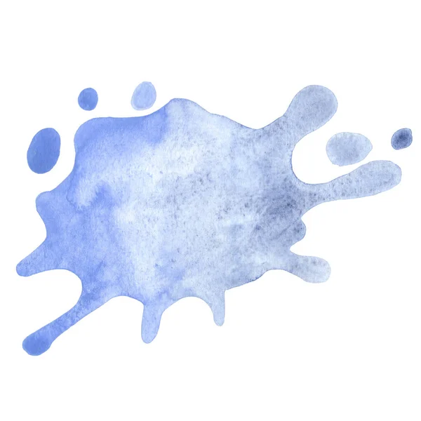 Blue Color Water Drop Watercolor Banner Illustration Decoration Ocean Fresh — Stock Photo, Image