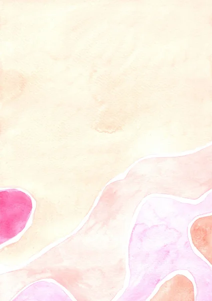 Sfondo Rosa Viola Strato Acquerello Decorazione San Valentino Dolce Evento — Foto Stock