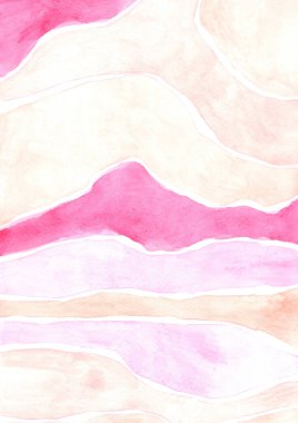 Sevgililer gününde dekorasyon için pembe ve mor katmanlı suluboya arka plan, tatlı, düğün etkinliği ve fırın.