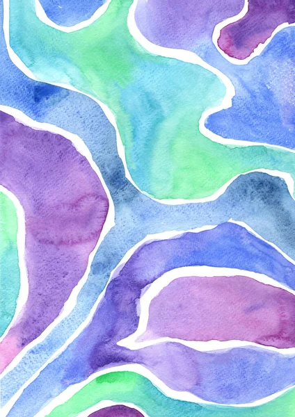 Soyut zümrüt yeşil, mavi ve mor suluboya arka plan gece partisi, fantezi ve güzellik konsepti için.