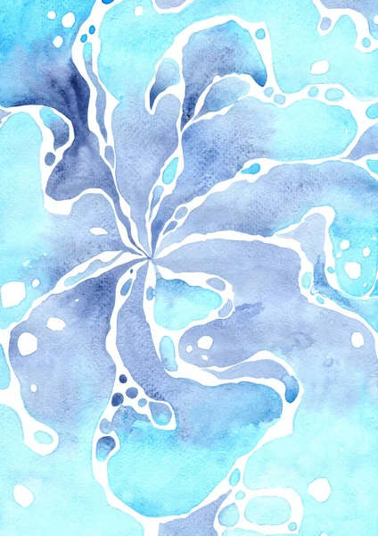 Splash Water Watercolor Background Decoration Aquatic Concept — ストック写真