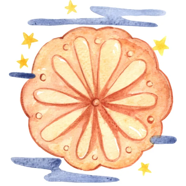 Moon Cake Festival Cloud Sky Star Moon Festival Chinese Culture — Zdjęcie stockowe