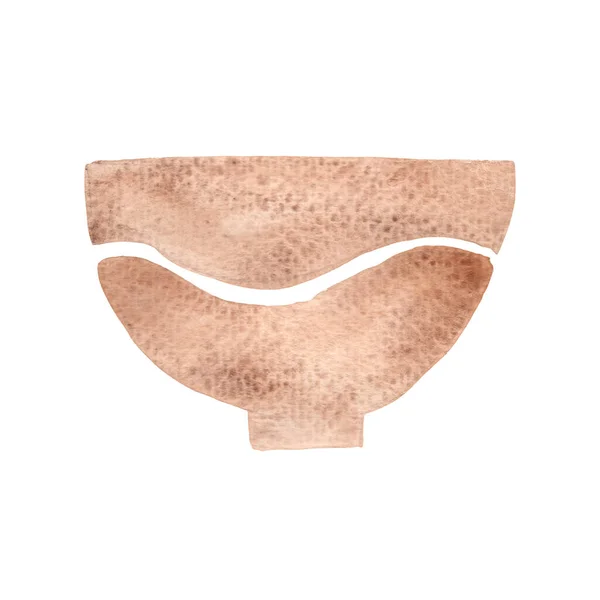 Αρχαίο Μπολ Φλιτζάνι Τσάι Σύμβολο Ακουαρέλα Εικονογράφηση Για Διακόσμηση Ιστορικά — Φωτογραφία Αρχείου