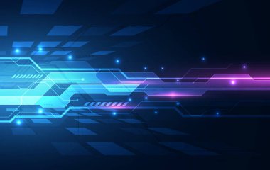 vektör dijital teknoloji kavramı, soyut arkaplan