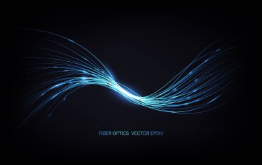 Fiber optik ışıklar soyut arkaplan