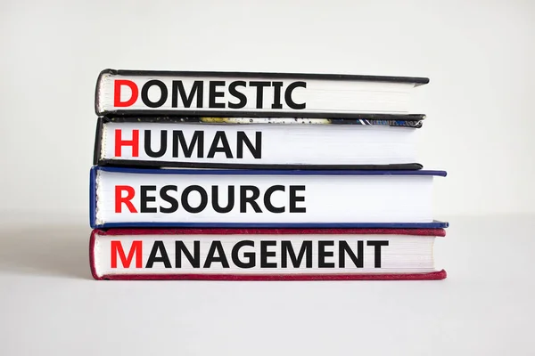 Dhrm Σύμβολο Διαχείρισης Εγχώριων Ανθρώπινων Πόρων Λέξεις Dhrm Εγχώρια Σύμβολο — Φωτογραφία Αρχείου
