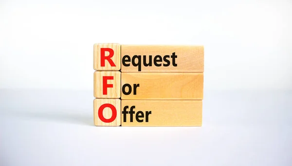 Αίτημα Rfo Για Σύμβολο Προσφοράς Έννοια Λέξεις Rfo Αίτημα Για — Φωτογραφία Αρχείου