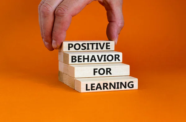 Comportamiento Positivo Para Símbolo Aprendizaje Palabras Conceptuales Comportamiento Positivo Para — Foto de Stock