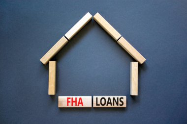 FHA federal konut idaresi kredileri sembolü. 