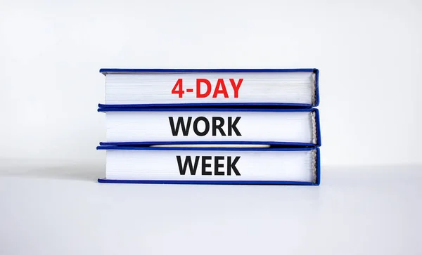 Daagse Werkweek Symbool Concept Woorden Daagse Werkweek Boeken Mooie Witte — Stockfoto
