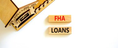 FHA federal konut idaresi kredileri sembolü. 