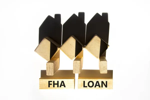 Fha Federale Woningbouw Lening Symbool Onderwerp Woorden Fha Federale Woningbouwlening — Stockfoto