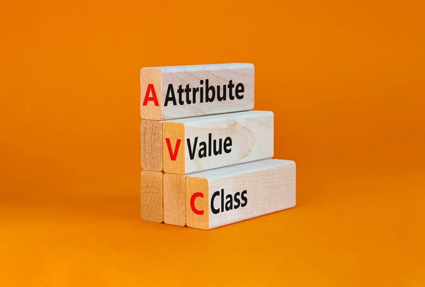 Avc Attribute Value Class Symbol Concept Words Avc Attribute Value — Stock Photo, Image