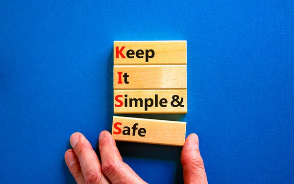 Kiss Keep Simple Safe Symbol Concept Words Kiss Keep Simple — Stock Photo, Image