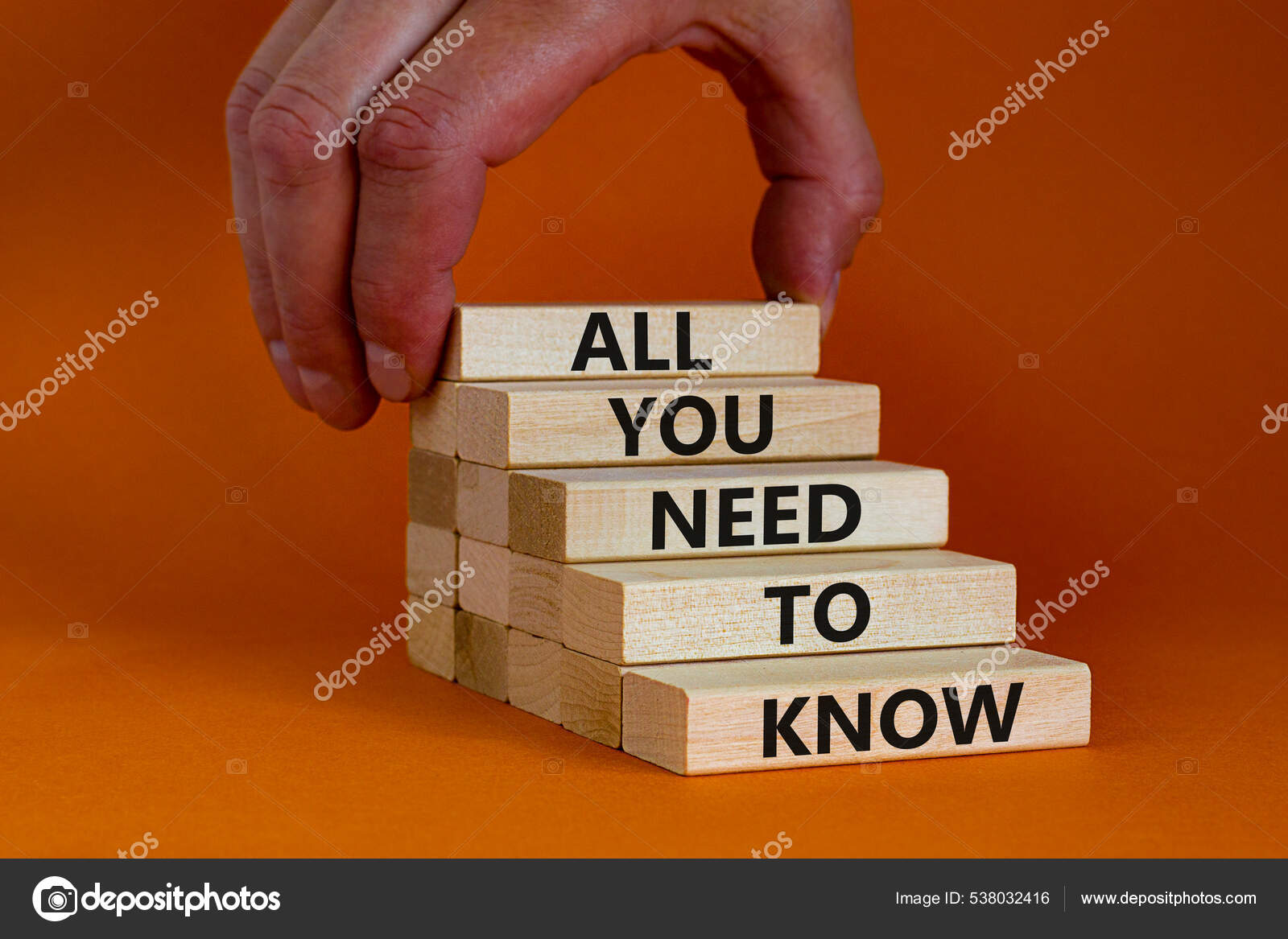 Нужно Знать Символ Деревянные Блоки Словами All You Need Know.