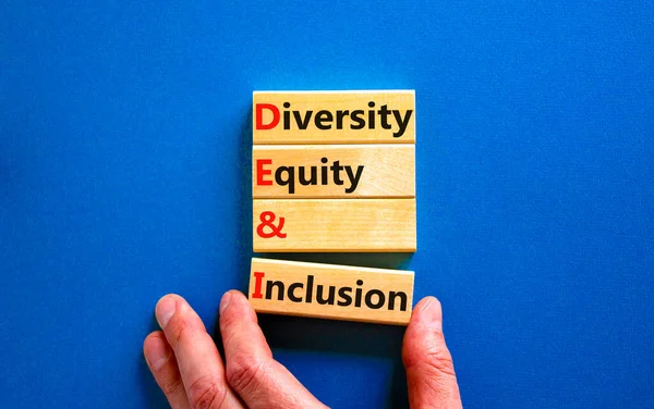 Dei Różnorodność Równość Symbol Włączenia Społecznego Słowa Koncepcyjne Dei Różnorodność — Zdjęcie stockowe