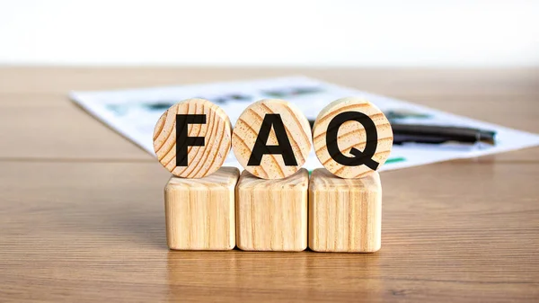 Faq Perguntas Frequentes Símbolo Palavras Conceito Perguntas Frequentes Perguntas Frequentes — Fotografia de Stock