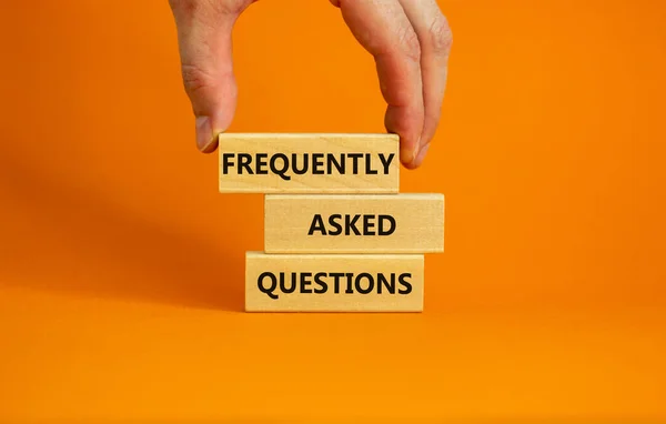 Faq Frequently Asked Questions Symbol Concept Words Faq Frequently Asked — Stock Photo, Image