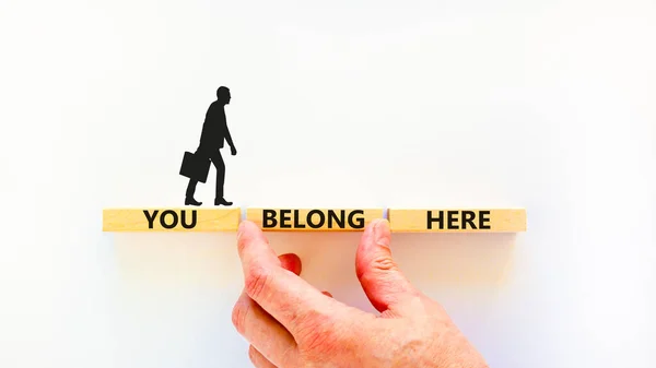 You Belong Here Symbol Concept Words You Belong Here Beautiful — Stock Photo, Image