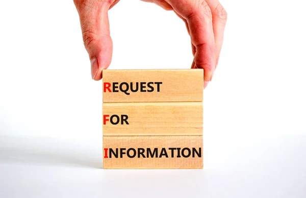 Rfi Request Information Symbol Concept Words Rfi Request Information Blocks — Stock Photo, Image