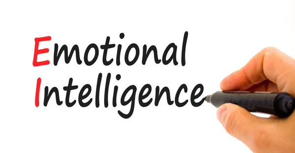 Símbolo Inteligencia Emocional Palabras Conceptuales Inteligencia Emocional Sobre Papel Empresario —  Fotos de Stock