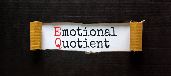 Símbolo Cociente Emocional Concepto Palabras Cociente Emocional Libro Blanco Hermoso —  Fotos de Stock