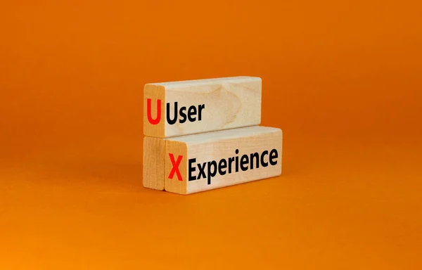 User Experience Symbol Concept Words User Experience Wooden Blocks Beautiful — Stock Photo, Image