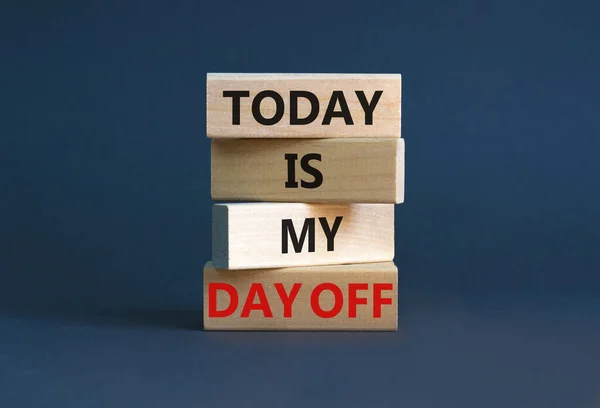 Today Day Symbol Concept Words Today Day Wooden Blocks Beautiful — Stock Photo, Image