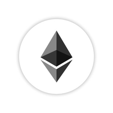 Ethereum. Cryptocurrency Ethereum logosunu görmeniz gerekir. Şifreleme modern para.