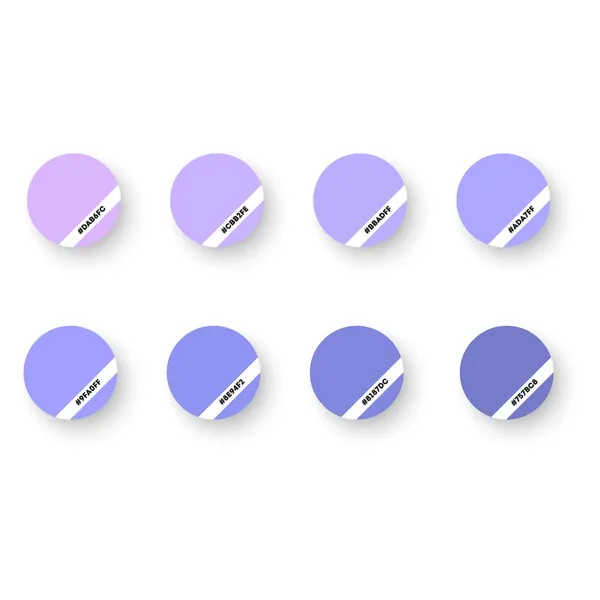 Paleta Colores Púrpura Vector Ilustración — Archivo Imágenes Vectoriales