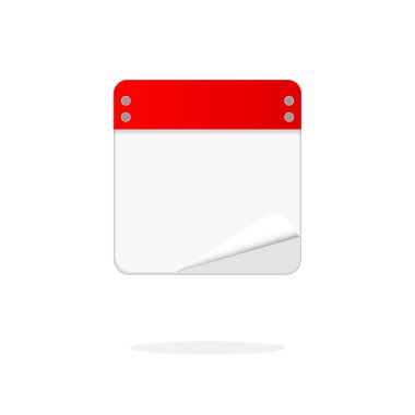 vektör çizim ayrıntılı güzel takvim simgesini