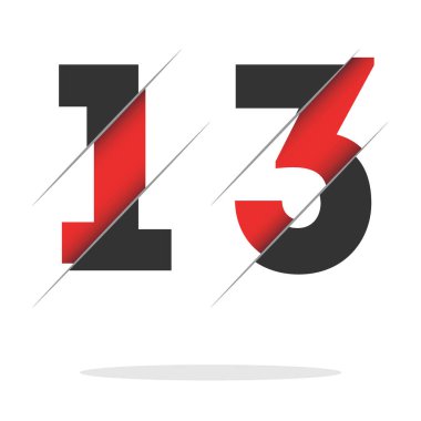 Yaratıcı Kesimi ve Siyah Çember Arkaplanı olan 1313 Numaralı Logo Tasarımı. Yaratıcı logo tasarımı.