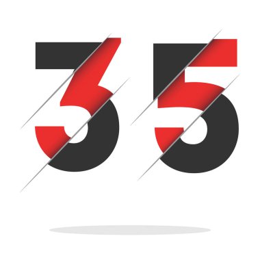 Yaratıcı Kesimi ve Siyah Çember Arkaplanı olan 335 Numara Logo Tasarımı. Yaratıcı logo tasarımı.