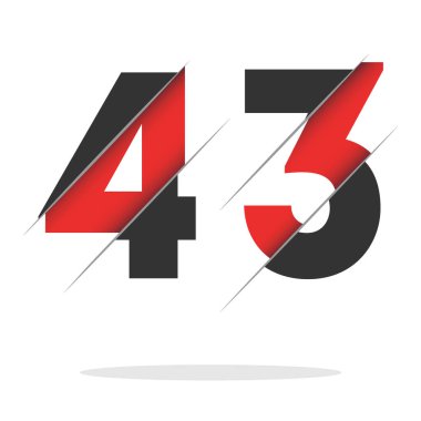 Yaratıcı Kesimi ve Siyah Çember Arkaplanı olan 443 Numara Logo Tasarımı. Yaratıcı logo tasarımı.