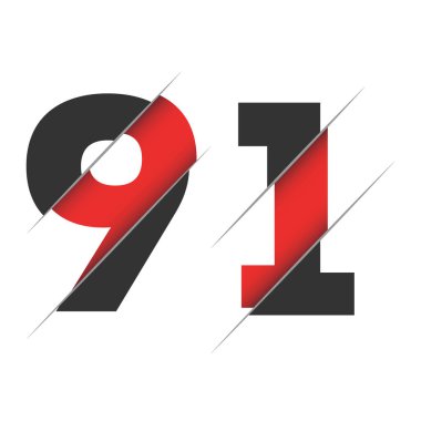Yaratıcı Kesimi ve Siyah Daire Arkaplanı olan 9911 Numara Logo Tasarımı. Yaratıcı logo tasarımı.