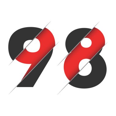 Yaratıcı Kesimli 998 Numara Logo Tasarımı. Yaratıcı logo tasarımı.