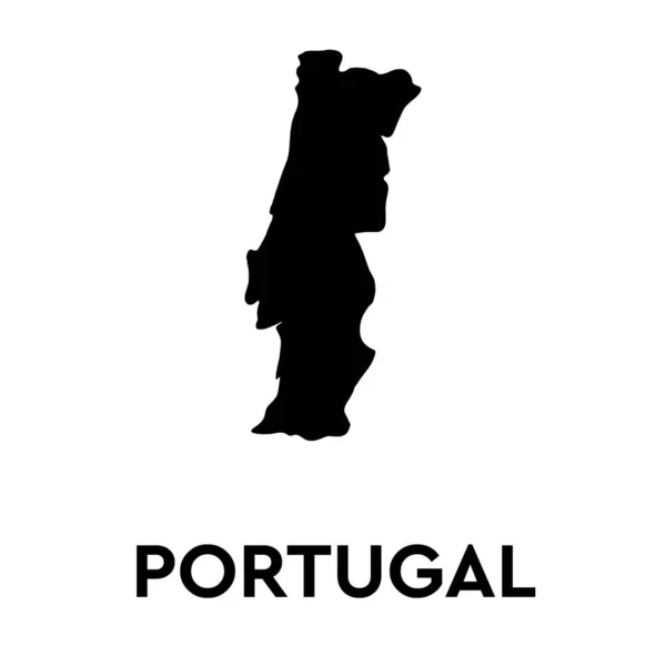 Portugal Europa Países Mapa Vector Icon Modelo Ilustração Design Vetor — Vetor de Stock