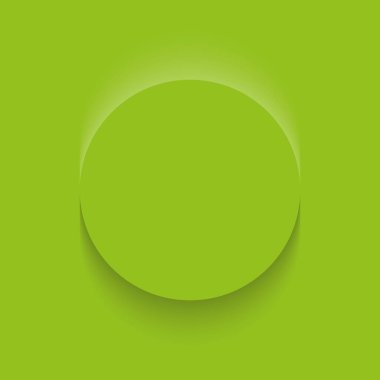 beyaz zemin üzerinde vektör - yeşil daire düğmesi