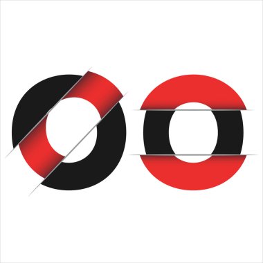 Modern stil logosunun ilk harfi. Basit simge, şablon tasarımı