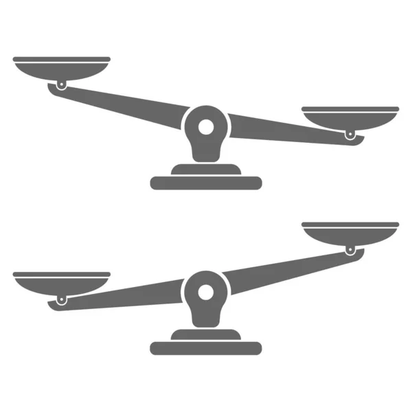 Balanças Vetoriais Ícone Isolado Sobre Fundo Branco —  Vetores de Stock