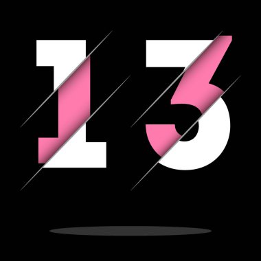 Yaratıcı Kesimi ve Siyah Çember Arkaplanı olan 1313 Numaralı Logo Tasarımı. Yaratıcı logo tasarımı.