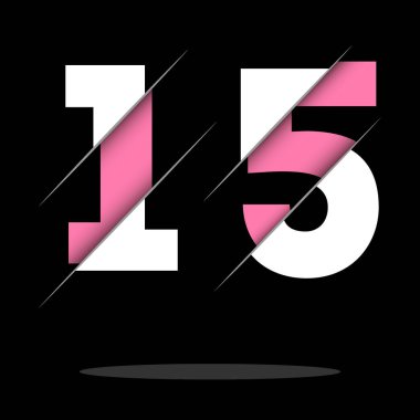 Yaratıcı Kesimi ve Siyah Daire Arkaplanı olan 15 Numaralı Logo Tasarımı. Yaratıcı logo tasarımı.