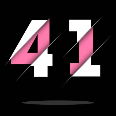 Yaratıcı Kesimi ve Siyah Çember Arkaplanı olan 42 4-2 numaralı logo tasarımı. Yaratıcı logo tasarımı.