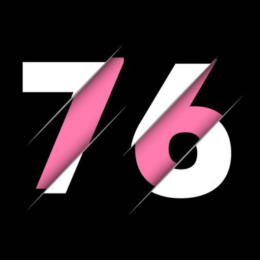 Yaratıcı Kesimi ve Siyah Daire Arkaplanı olan 77 Numaralı Logo Tasarımı. Yaratıcı logo tasarımı.