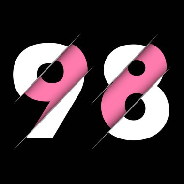 Yaratıcı Kesimli 998 Numara Logo Tasarımı. Yaratıcı logo tasarımı.