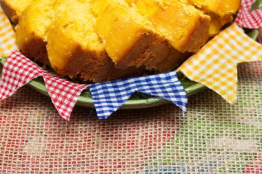 Tipik Brezilya Junina partisi tatlı