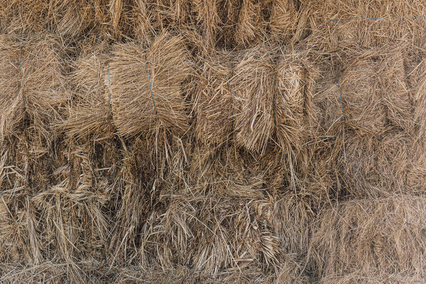 Hay Bales Storage Shed Countryside Farm Rural Lifestyle Close Straw Royalty Free Stock Images