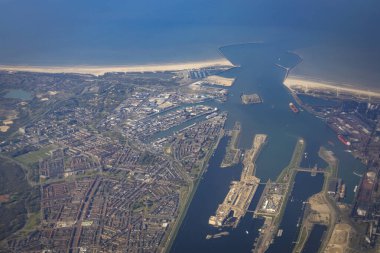 Hollanda 'nın başkentinin havadan görünüşü